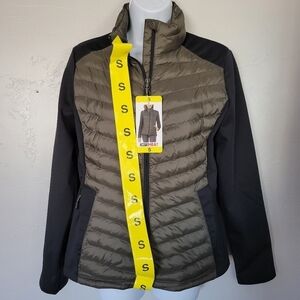 32° Heat NWT Small Forestwood Olive Green Puffer Jacket Long Sleeve Full Zip